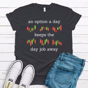 Stock Market Candlestick Chart Shirt: Options Trader Gift