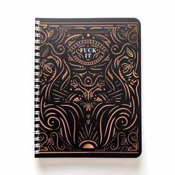 FVCK IT | Blank Lined Journal | Soft Wire Bound Notebook