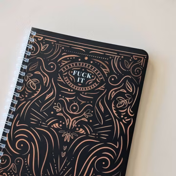 FVCK IT | Blank Lined Journal | Soft Wire Bound Notebook