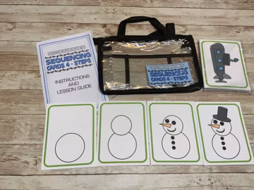 Learning Center Activity Set - Sequencing Cards 4 Steps - Learning Center
