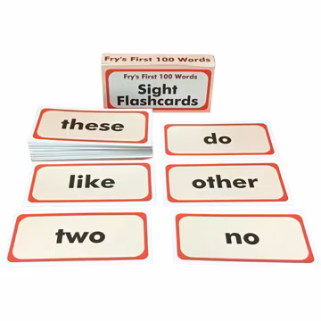 100 Flashcards - Fry”s Sight Words - 1st Hundred Words Flash Cards