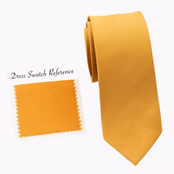 Chartreuse Cotton Wedding Tie, Men's Groomsmen Necktie