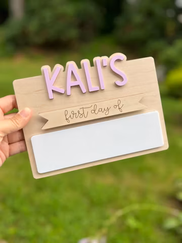 Personalized School Sign | Interchangeable School Sign | Back To School | Dry Erase School Board | First Day of School Sign | Photo Prop