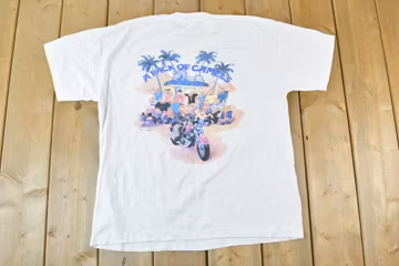 Vintage 1990s Camel Pack Of Camels Single Stitch T-Shirt / 90s Vintage Souvenir Tee / Rare Vacation Tee / Summer Shirt Made In USA