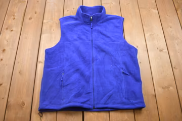Vintage 1990s L.L Bean Fleece Sweater Vest / Outdoorsman / Spring Time Jacket / 90s Sweater / Streetwear / Hiking / Fleece Zip up