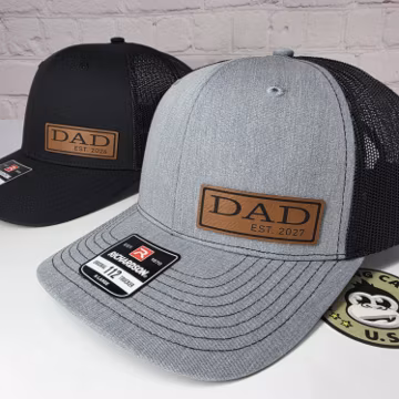 XL Dad Hat, Est 2026 Big Head DAD Patch Hats, New Daddy Pregnancy Reveal Gifts, Established Extra Large Richardson 112 XL Snapback Cap