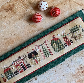 Heart in Hand CHRISTMAS TINY TOWN Cross Stitch Pattern - Christmas Cross Stitch