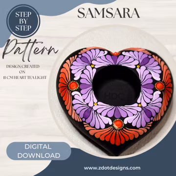 Z Dot Designs Dot Mandala Tutorial | Step-by-Step Instructions | Digital Download | Dotting Pattern