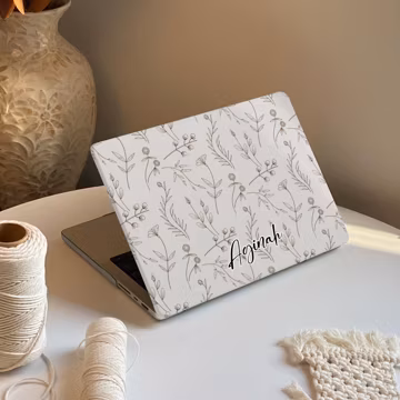 Leafline MacBook Case: Artistic Floral Cover