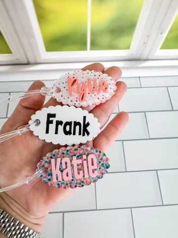Kids Keychain, Backpack Tags, Diaper Bag Tag,Luggage Tag, Water Bottle Tag,Custom Keychain, Name Tag, Acrylic Keychain,Personalized Keychain