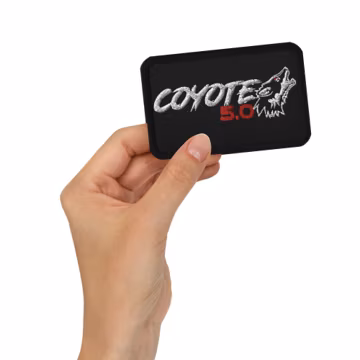 Coyote 5.0 Mustang Embroidered Patch, Car Enthusiast Gift