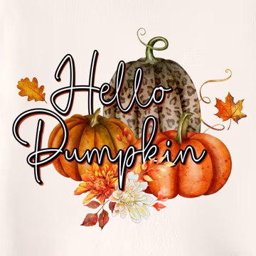 Hello Pumpkin PNG, Animal print pumpkins, Thanksgiving, Watercolor, Doodle Pumpkin, Beige Orange Leopard, Autumn, Leaves, Fall Design 7DF