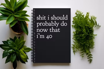 Funny 40th Birthday Notebook: "Shit I Should Probably Do" Journal