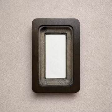Rectangular wooden photo frame, wall decor