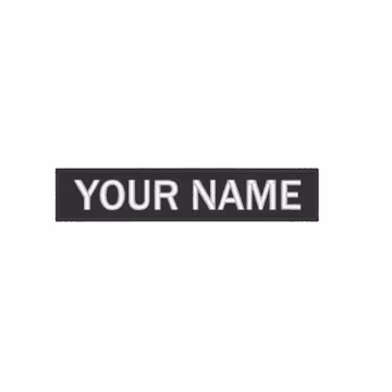 Custom Embroidered Name Tag Patch Iron On, Personalized Text Name Tape for Uniform, Tactical Vest, Backpack, Hook and Loop Patch