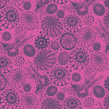 OOP hard to find Acacia Hummingbird Dusk By Tula Pink 100% cotton fabric.