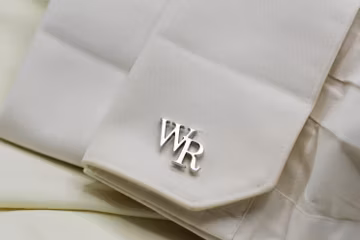Personalized Sterling Silver Initial Cufflinks – Handmade Groom Gift