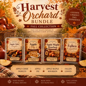 Harvest Orchard Wax Melt Bundle | Fall Collection | Apple-Inspired Soy Wax Melts | Hand-Poured | Set of 4