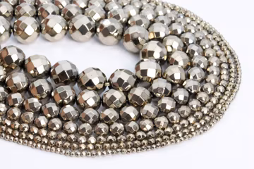 Champagne Gold Hematite Loose Beads Faceted Round Shape 6mm 8mm