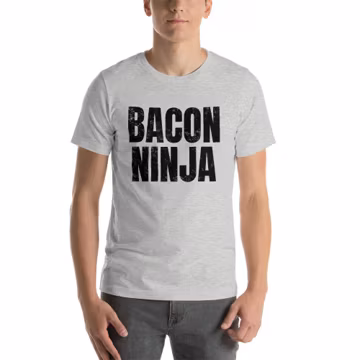 I love Bacon Shirt / Bacon Ninja T-shirt / I Love Bacon / Bacon Gifts / Bacon T Shirt / Distressed Vintage Shirt