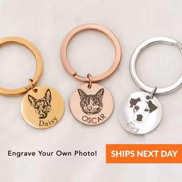 Personalized Pet Memorial Gift Dog Pet Lover Gift Pet Loss Gifts Custom Pet Portrait Keychain Pet Mom Animal Lover Mother's Day Gift Cat Mom