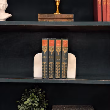 Classic Books by the Foot: Vintage Green and Gold Richard Harding Davis Collection Bookshelf Styling Library Decor