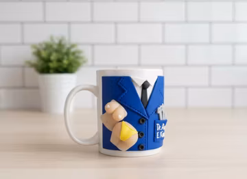 Personalized Doctor Mug 3D: Custom Medical Gift, Handmade Scrubs Coffee Cup