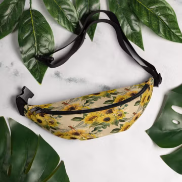Sunflowers and Dragonflies Fanny Pack