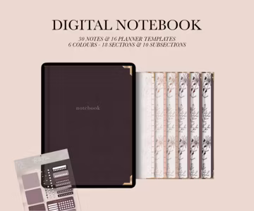Multipurpose Digital Notebook: GoodNotes Student Planner (Digital Download)