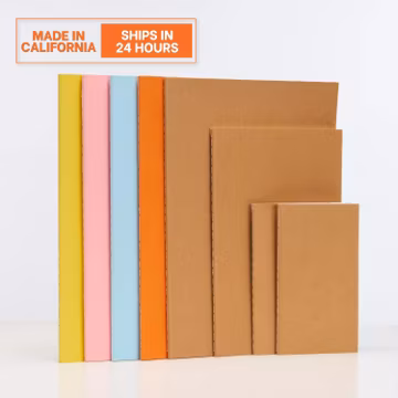 Bulk Kraft Notebooks | 60 pages 30 sheets | 80 gsm eco-friendly paper | Sketchbook | Traveler inserts | OM A7 A6 A5 B5 notebook journal