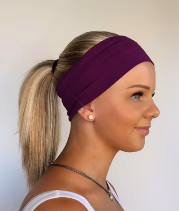 Champagne Blonde Headband Wig: Ponytail Style, Interchangeable Bands