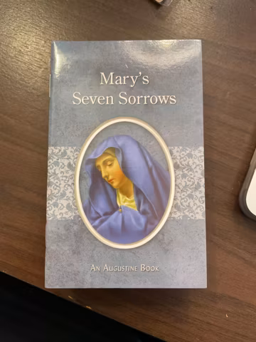 Mary's Seven Sorrows Prayer Book (Brand New) 3 x 5 Inch
