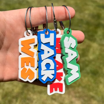 Nametag Personalized Keychain Diaper Bag Tag Lunch Box Tag Daycare Label Bag Charm Kids Keychain Name Bag Tag Luggage Tags Gift