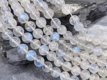 Natural AAA Blue Moonstone Smooth Round Beads Loose Gemstone For Jewelry Making 4mm 6mm 8mm 10mm 12mm Semi Precious Stone Beads.