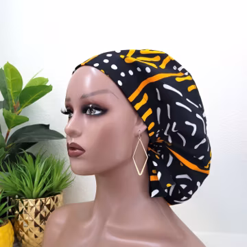 Protect Hair with Satin Lining, Adjustable Tie-Back Ponytail Scrub Cap, Satin-Lined Nurse/Doctor/Surgical Cap, Anti-Frizz, Women Scrub Hat