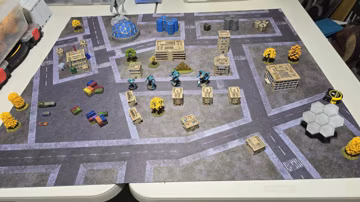 City Streets 8mm scale Playmat / GripMat Multiple sizes! Perfect for BattleTech, 40k, Kill Team, Shatterpoint, RPGs and Table top gaming