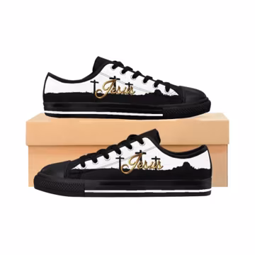 Christian Sneakers Womens Jesus Tennis Shoes Jesus Christian Shoes Faith Sneakers Religious Womens Shoes Christian Gift Women