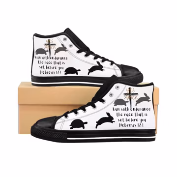 Christian Hi Tops Mens Sneakers Bible Verse Mens Shoes Faith Tennis Shoes Men Boys Teen Boy Christian Apparel God Shoes Men Gift
