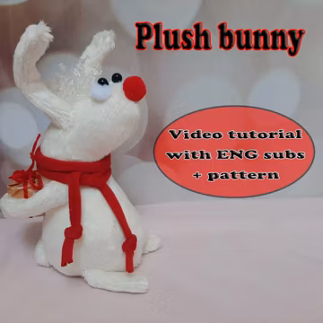 sewing tutorial bunny Stuffed PDF pattern DIY Bunny Tutorial 6 Inch Poseable Bunny Handmade Stuffed Animal Sewing Class poseable plush toy