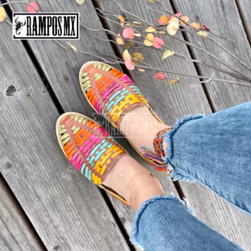 Womens Mexican Sandals, Handmade Leather Huaraches Sandals ,Sandalias Huaraches Mexicanos ,Mexican Leather Shoes, Huarache ESPANOLES COLORES