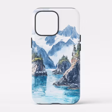 Kenai Fjords National Park Phone Case: Featuring Alaskan Glacier and Ocean Scene