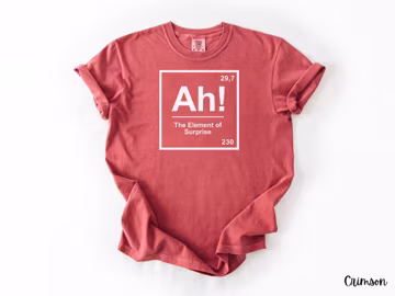 Ah! The Element of Surprise Shirt, Chemistry Joke Tee, Project Hail Mary Gift, Dr Grace, Amaze Amaze Amaze Rocky, Science Teacher T-Shirt