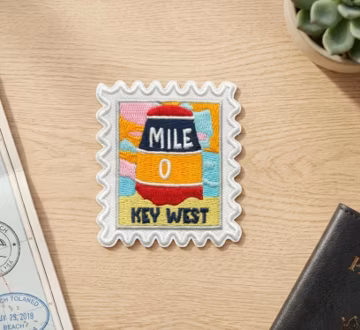 Key West Travel Patch – Florida Outdoor Iron On Souvenir Pin Collector Gift