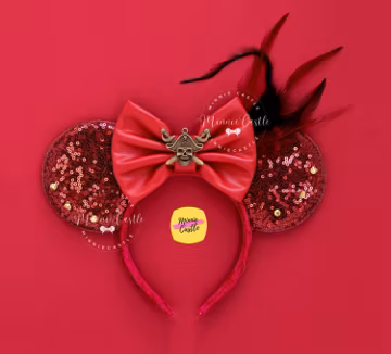 Pirates Mickey Ears, Mickey Ears, Pirates Mouse Ears, Caribbean Minnie Ears, Minnie Ears, Captain Hook Mouse Ears headband, Characters Ears