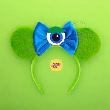 Fuzzy Mike Mouse Ears, Mickey Ears, Monster Minnie Fur Headband, Characters Ears for Kids and Adults