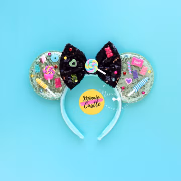 Sugar Rush Racer Mouse Ears | Candy Lollipops Magical Theme Park Headband for Kids & Adults