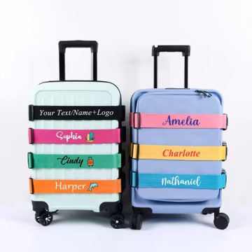 Personalised Luggage Strap,Suitcase Luggage Belt With Your Text,Travelers Gift,Birthday Gift,Travel Valentines Gift,Accepting Logo Custom