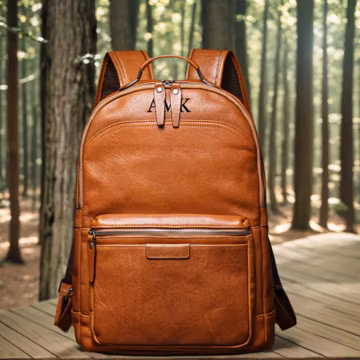 Personalized Men's Leather Backpack, Gifts For Men, Back to School Leather Bag, Bag For School, Laptop Travel Backpack , Christmas Gifts