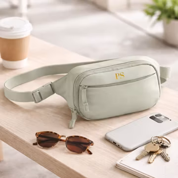 Personalised Belt Bag Women, Crossbody Bum Bag, Minimalist Travel Bag, Festival Bag, Small Everyday Bag, Hands Free Bag, Gift for Her