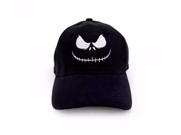 Jack Skellington Embroidered Hat | Adjustable Cap | Adult and Kids Unstructured Hat | Baseball Hat | Halloween Nightmare Before Christmas